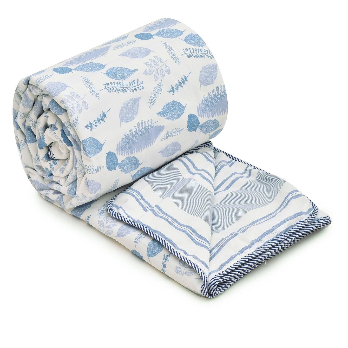 super soft cotton dohar white blue