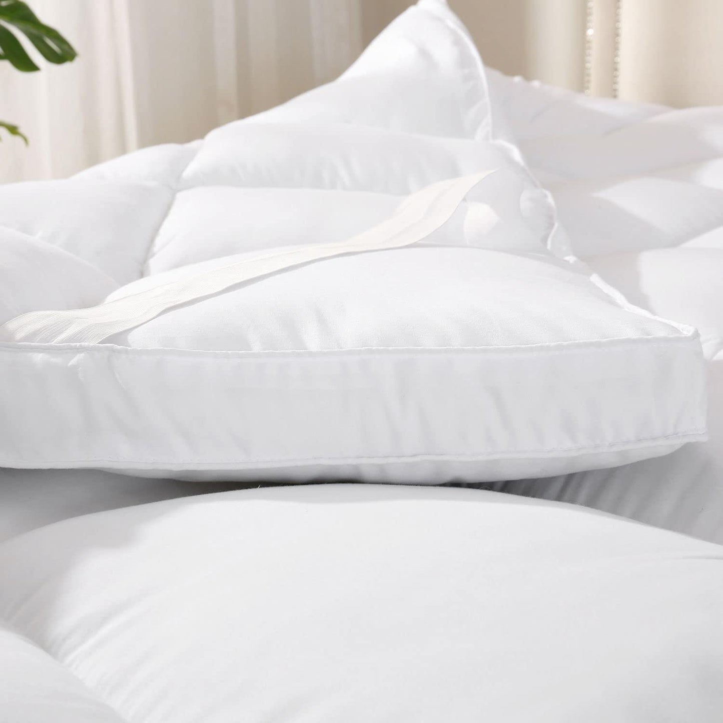 microfiber topper installation elastics