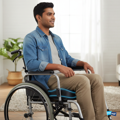 Bottom support for wheelchair