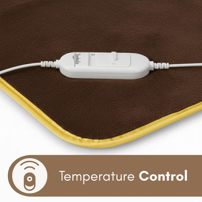 FITMAT Electric Blanket for Winter – Double Bed Heated Blanket/Warmer (152L x 152W cm) with Overheat Protection, Auto Shut-Off, Fast Heating, Soft & Comfortable | Safe and Secure