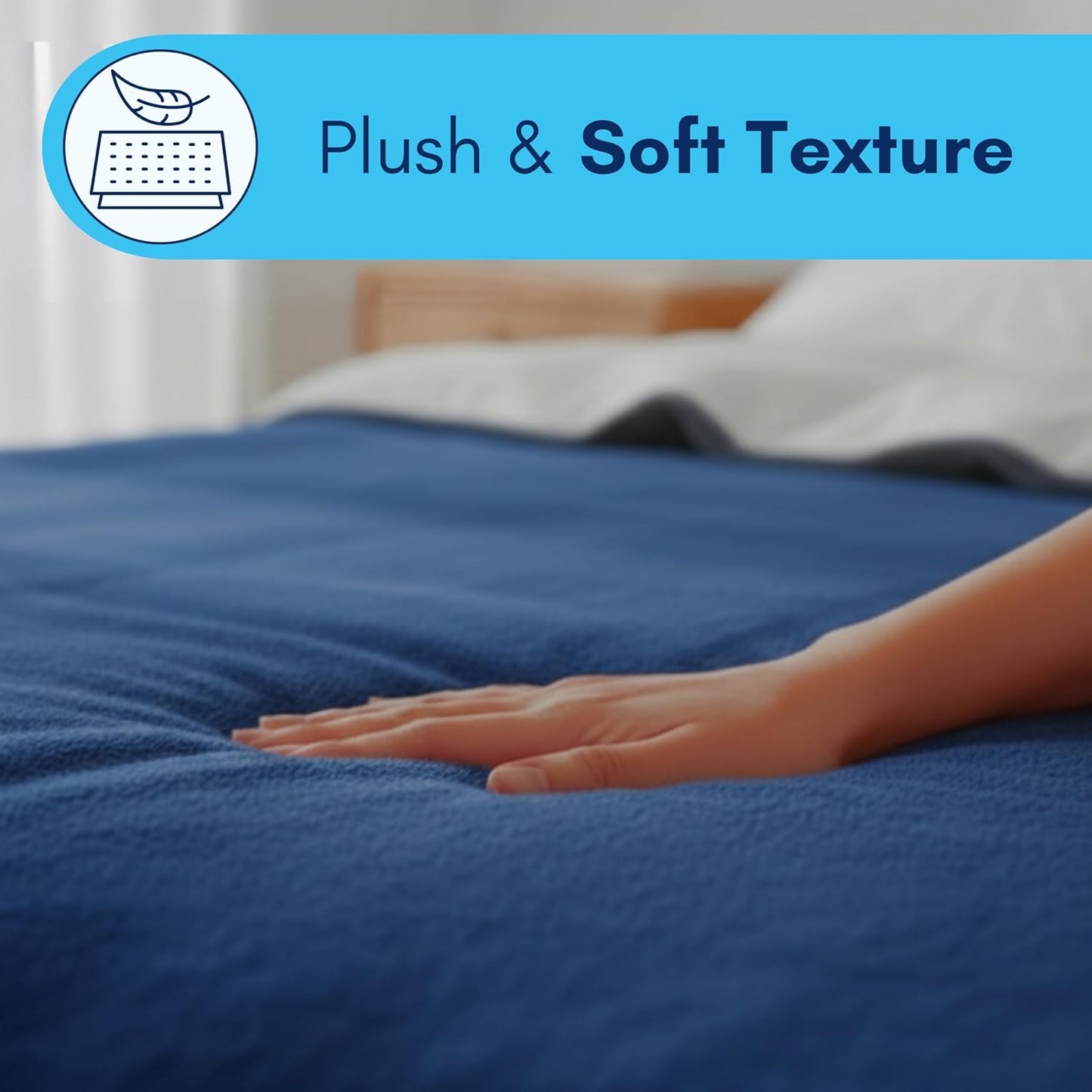 FITMAT Electric Blanket for Winter – Single Bed Heated Blanket (152L x 76W cm) with Overheat Protection, Auto Shut-Off, Fast Heating, Soft & Comfortable for Cold Weather | Ideal for Cozy Sleep