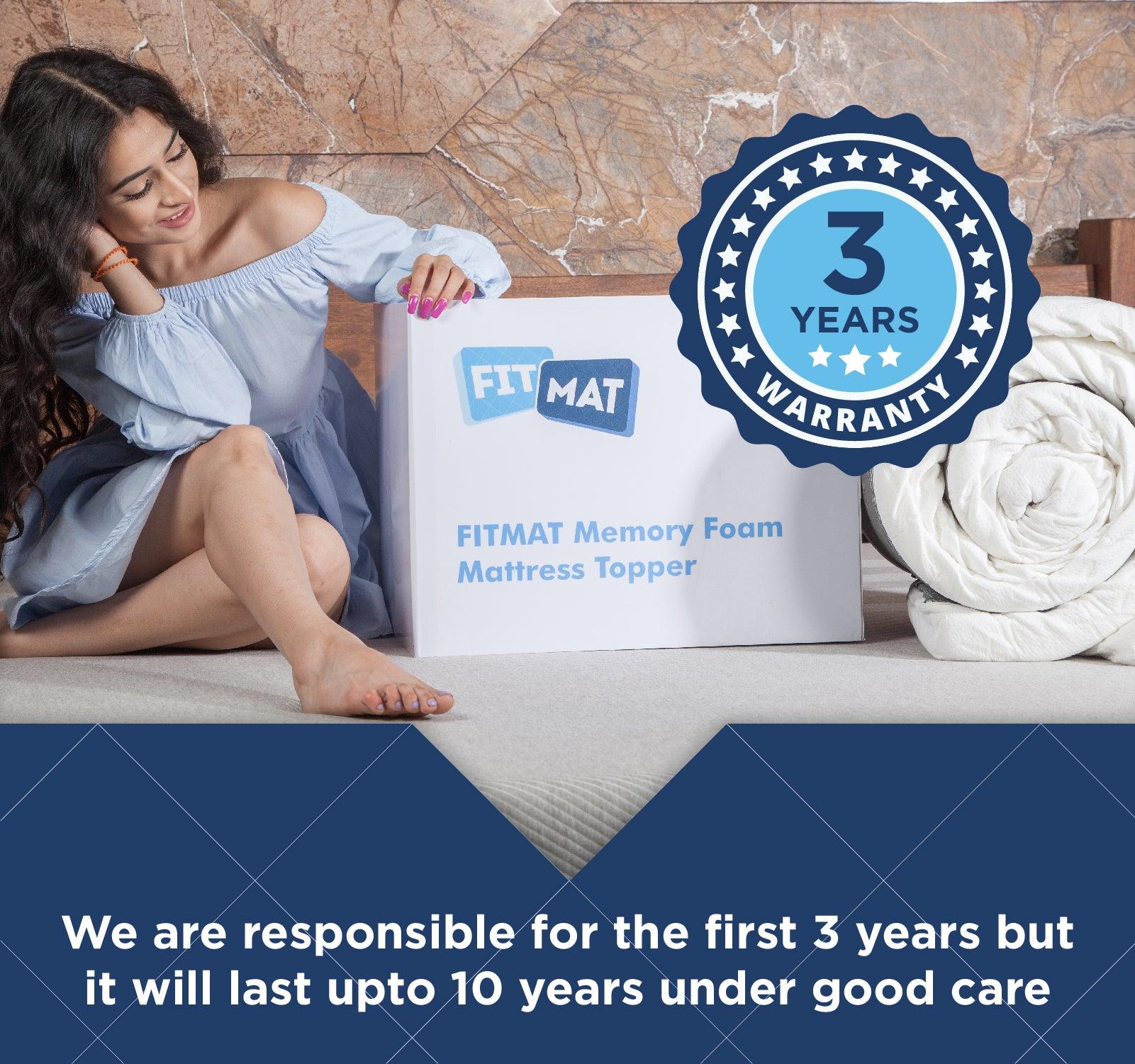fitmat mattress topper warranty