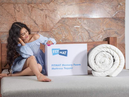 memory foam mattress topper unpacked